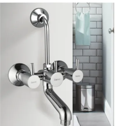 Wall Mixer with Bend SFC-14015