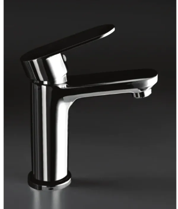 AR-1313 single lever basin mixer on a dark background, Aura collection