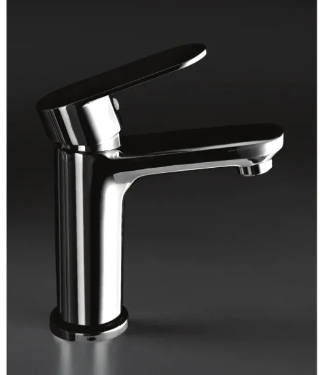 AR-1313 single lever basin mixer on a dark background, Aura collection