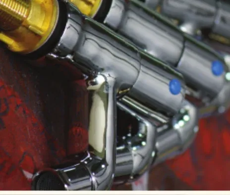 Chrome-plated mixer assemblies