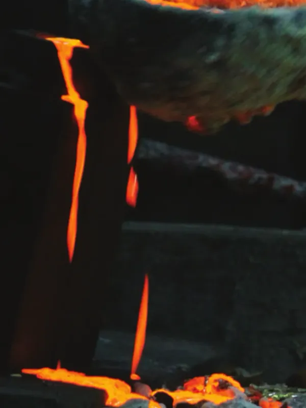 Brass casting at the Sanvo foundry